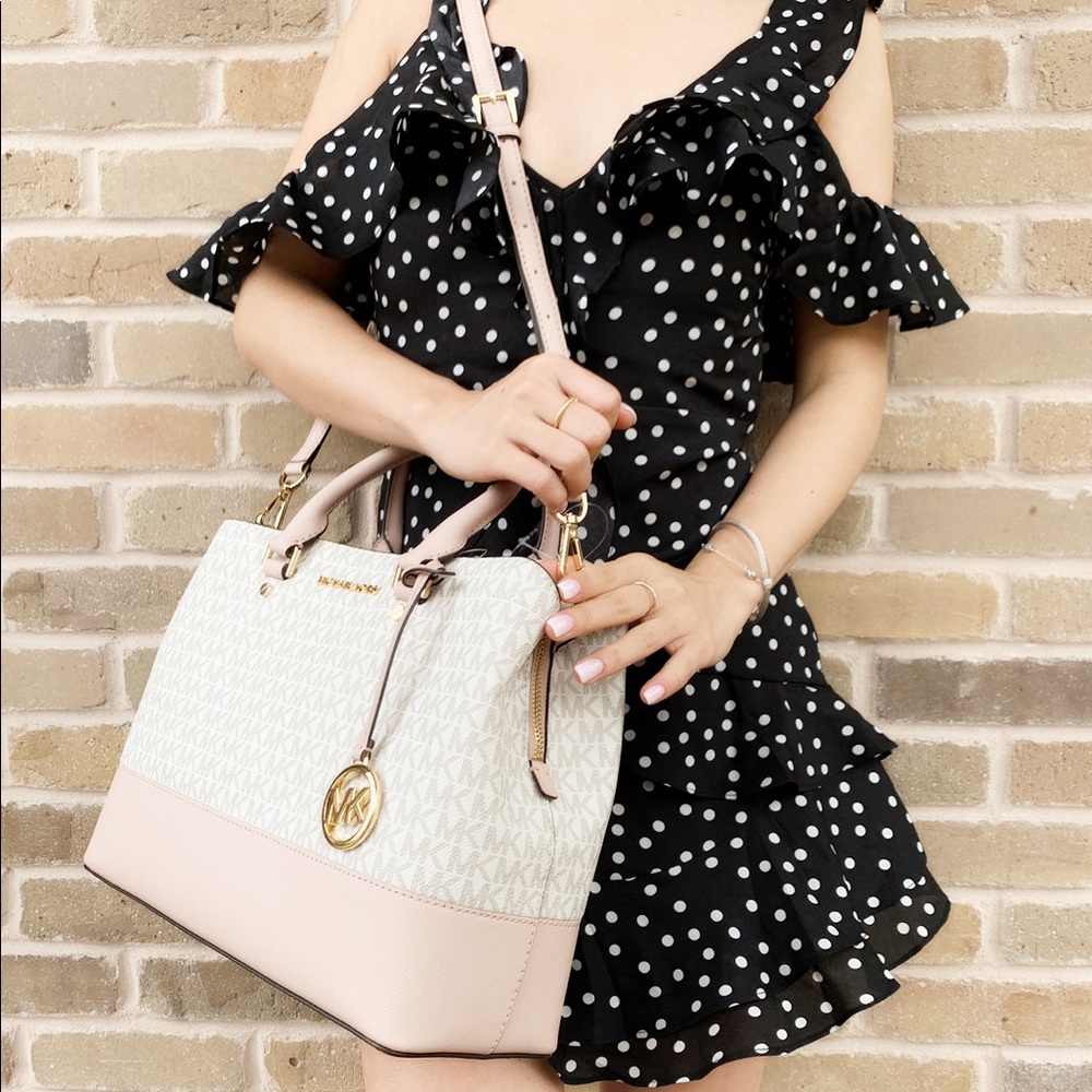Michael Kors Large Satchel Vanilla pink - Picture 2 of 8
